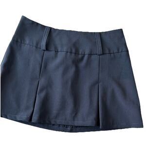 Vintage Micro Mini Pleated Skirt S Black Emo Punk Preppy Goth Clueless Sexy 90s